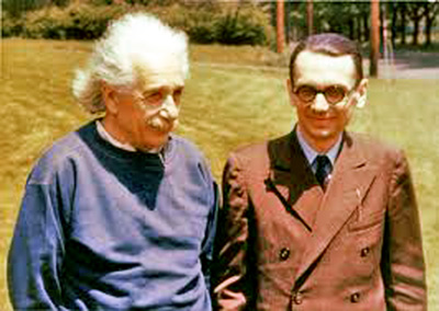 a photo of Einstein and Goedel